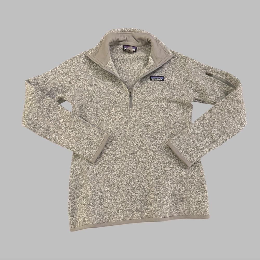 PATAGONIA Better Sweater Gray Quarter-Zip Pullover